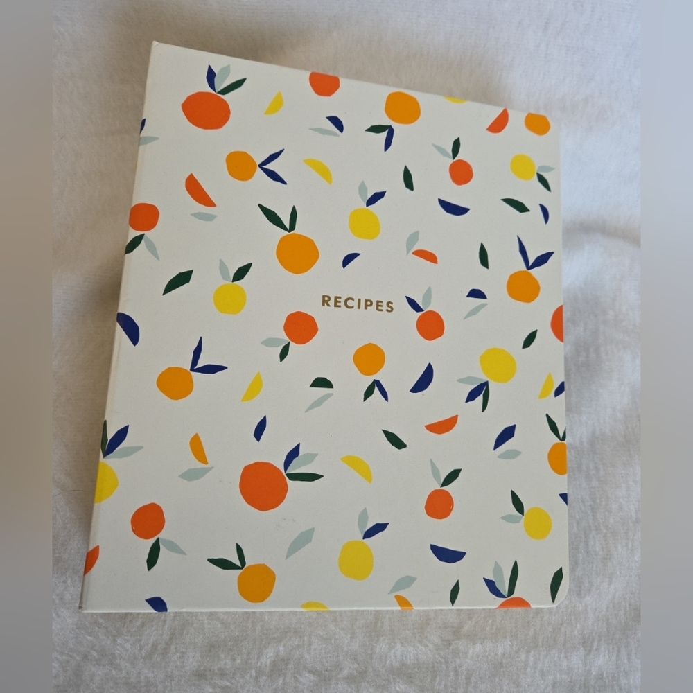 Kate Spade New York Blank Recipe Binder Citrus Twist
